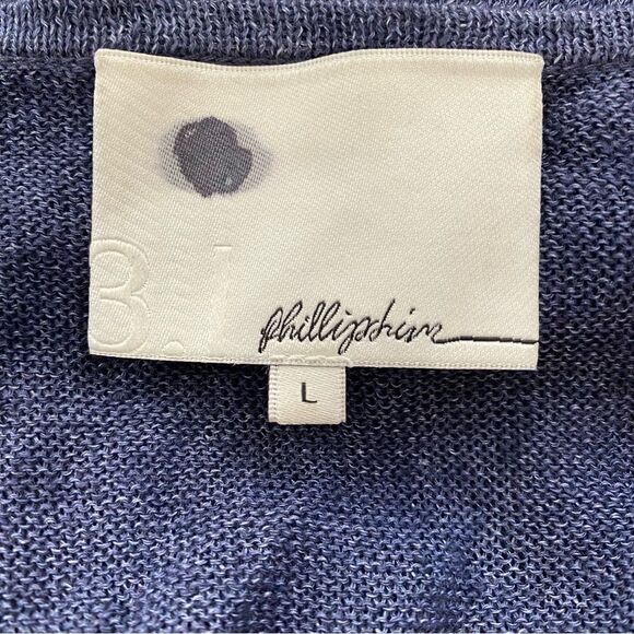 3.1 Phillip Lim Oversized 100% Linen Beaded Neckline Tunic Sz L - Picture 5 of 12